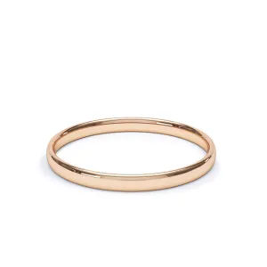- Regular Court Profile Plain Wedding Ring 9k Rose Gold
