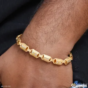 1 Gram Gold Plated Popular Design Nawabi Bracelet for Men - Style D592
