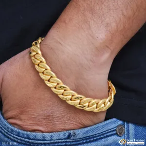 1 Gram Gold Plated Popular Design Pokal Bracelet for Men - Style D581