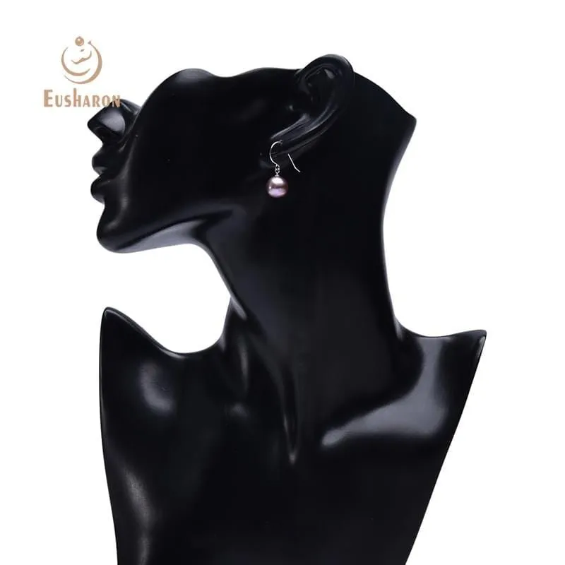 10 Pairs 9-13mm White Round Baroque Edison Pearl Earrings
