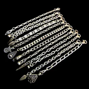 10 PCS PACK' 3 INCHES LONG ASSORTED PACK OF EXTENSION CHAIN FINDINGS FOR JEWELRY MAKING