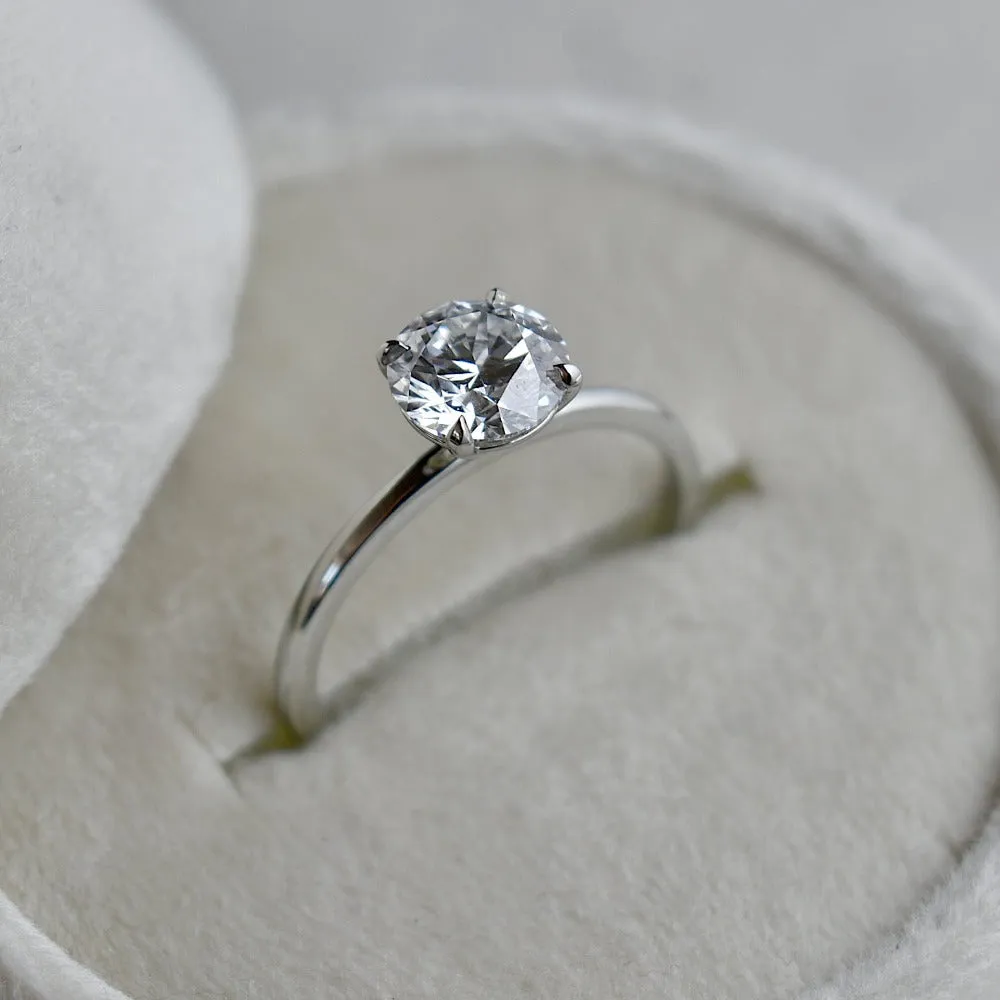 1.07ct Lab Diamond Solitaire Engagement Ring