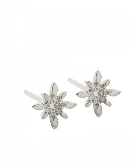 14k Diamond Polaris Starburst Earrings