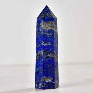 3.5" Lapis Obelisk Tower Gemstone Carving