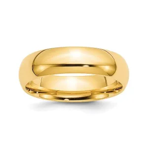 6MM Comfort Fit Gold Band