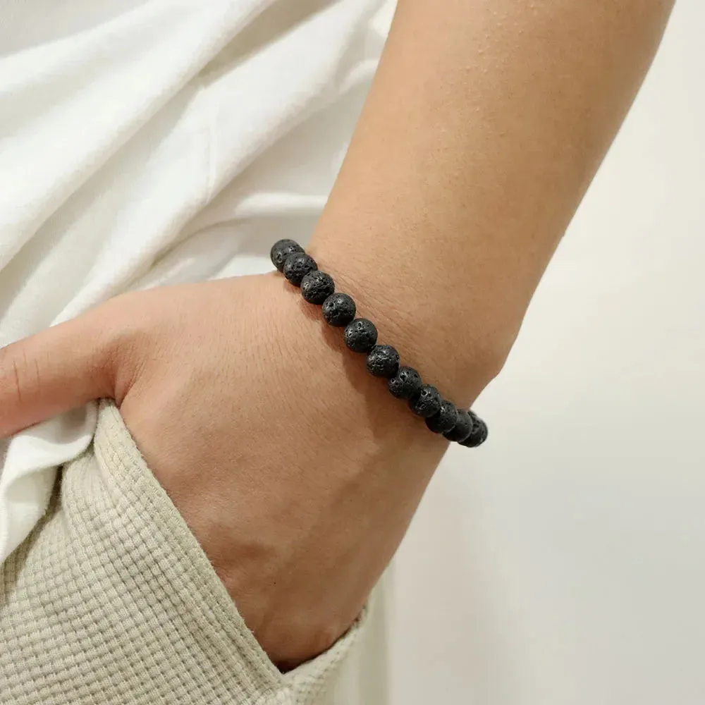 8mm Natural Carnelian Beaded Bracelets For Women Men Stylish Stretch Bangles With Blue Apatite Lapis Lazuli Turquoises Tiger Eye