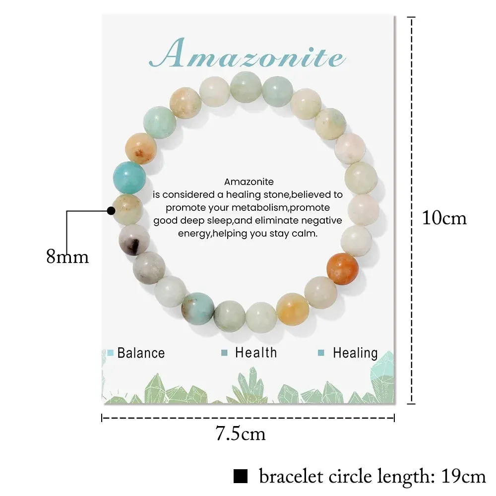 8mm Natural Carnelian Beaded Bracelets For Women Men Stylish Stretch Bangles With Blue Apatite Lapis Lazuli Turquoises Tiger Eye