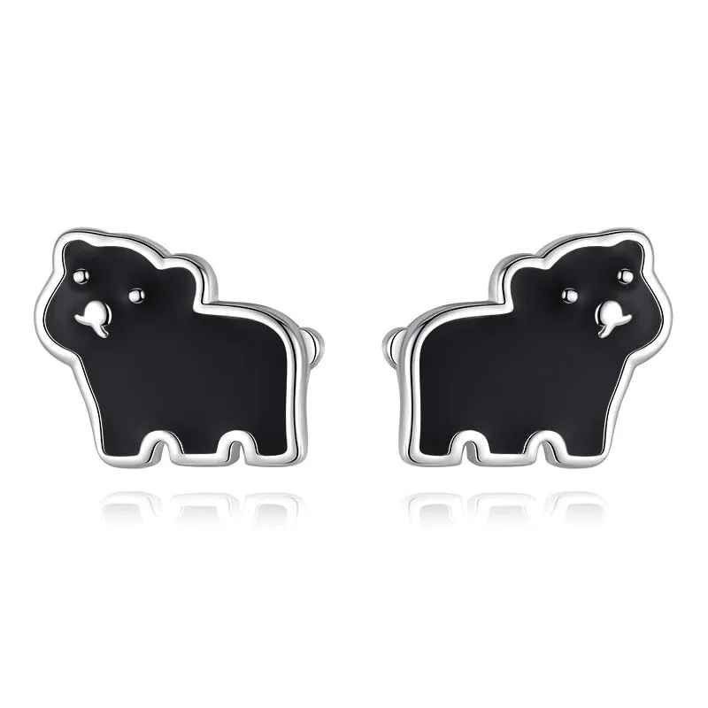 925 Sterling Silver Women Jewelry  | Asymmetric Stud Earrings