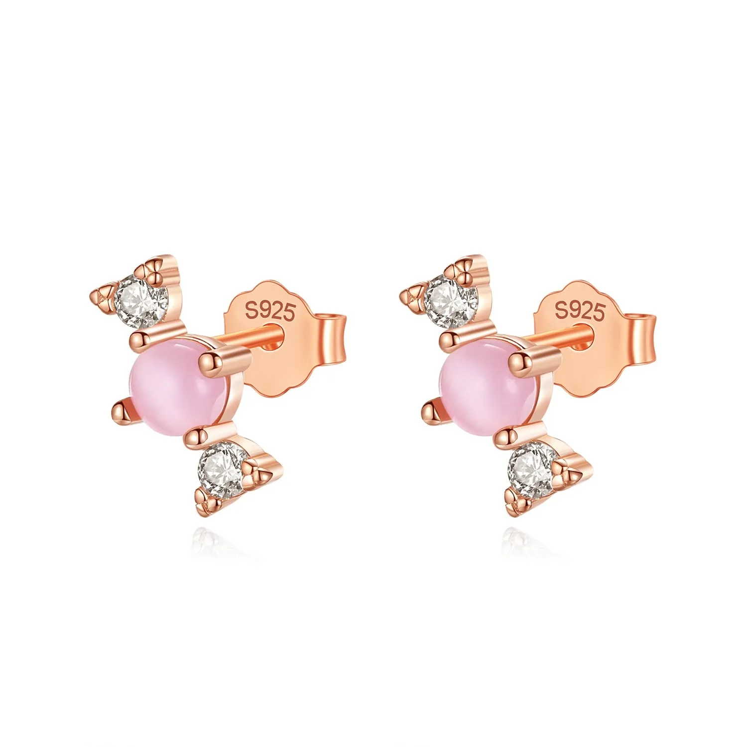 925 Sterling Silver Women Jewelry  | Asymmetric Stud Earrings