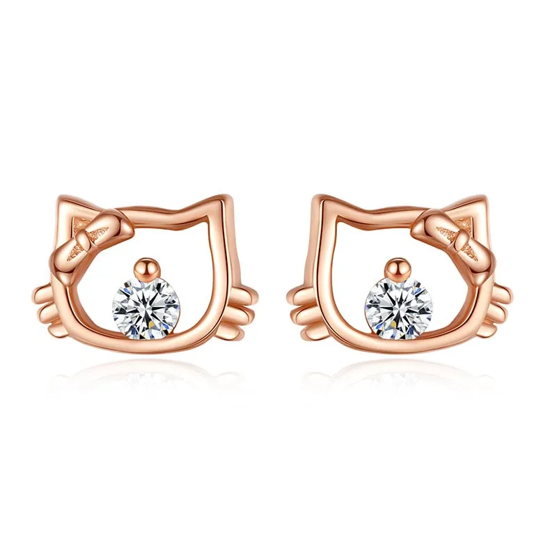 925 Sterling Silver Women Jewelry  | Asymmetric Stud Earrings