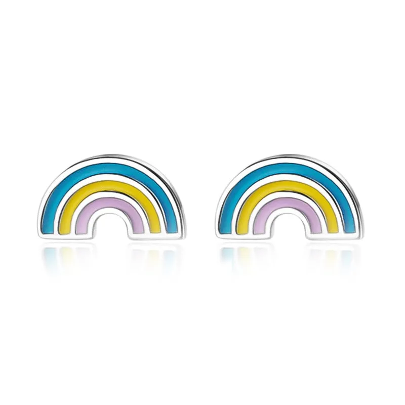 925 Sterling Silver Women Jewelry  | Asymmetric Stud Earrings