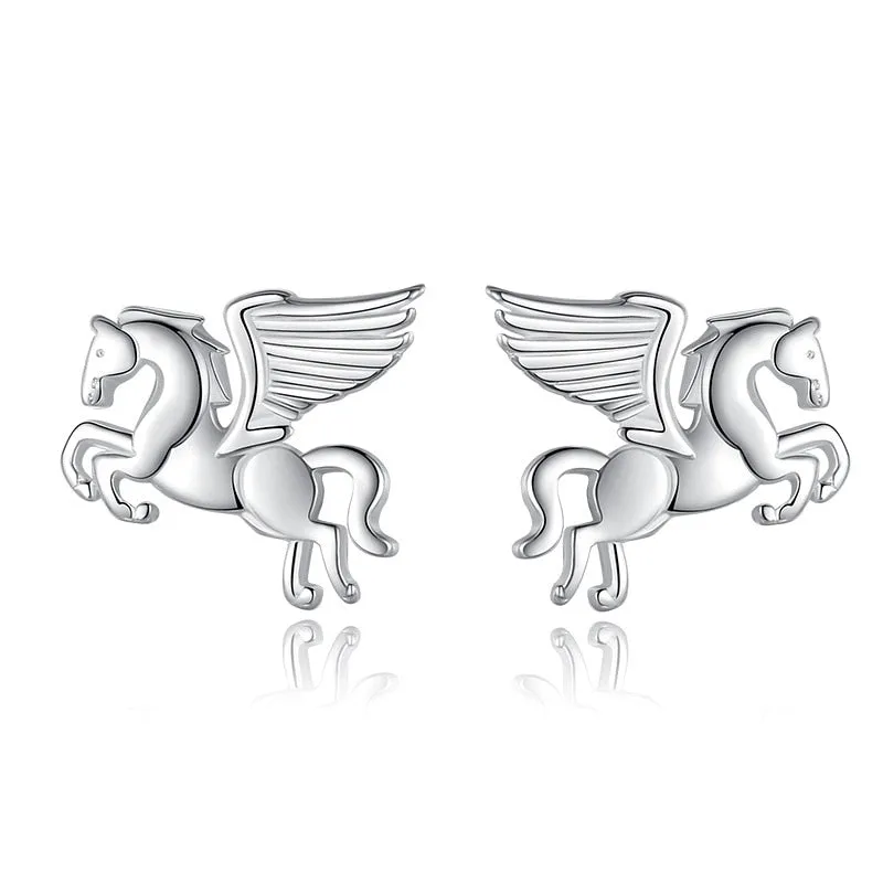 925 Sterling Silver Women Jewelry  | Asymmetric Stud Earrings