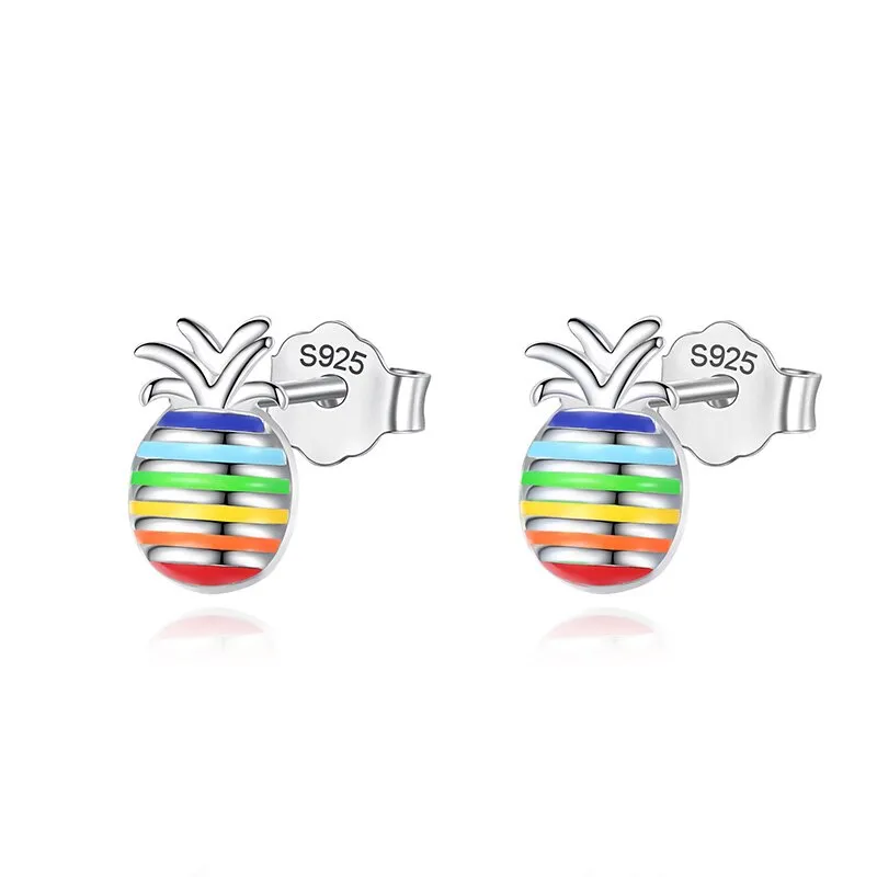 925 Sterling Silver Women Jewelry  | Asymmetric Stud Earrings