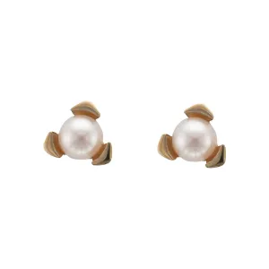 9ct Gold Freshwater Pearl Stud Earrings