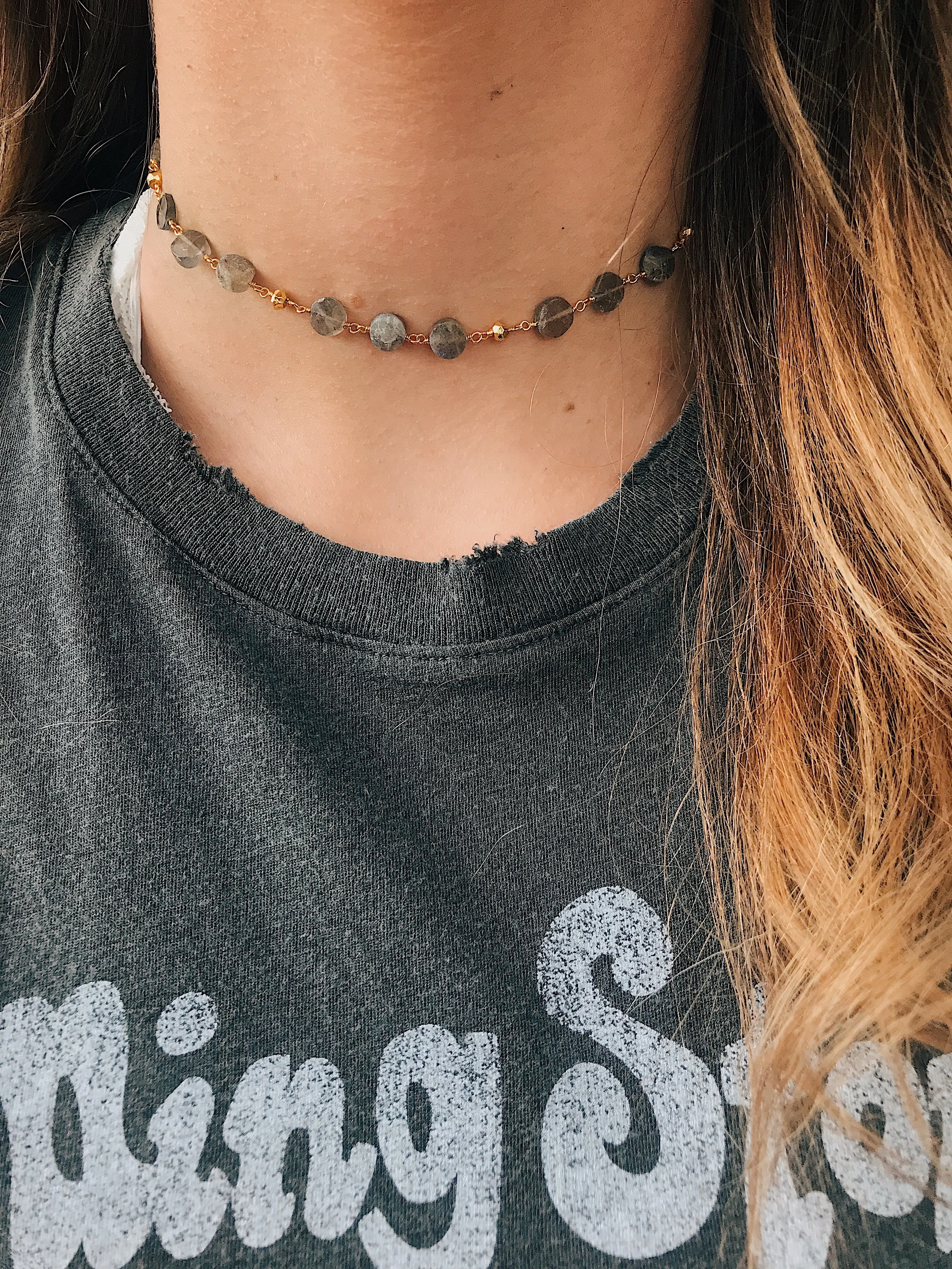 Addison // Gemstone & Pyrite