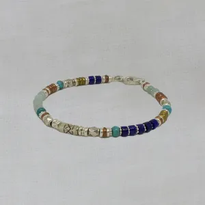 Amazonite, Lapis and Turquoise Bracelet
