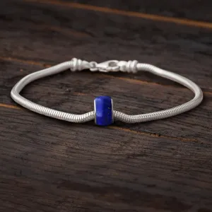 Blue Charm Bead Bracelet