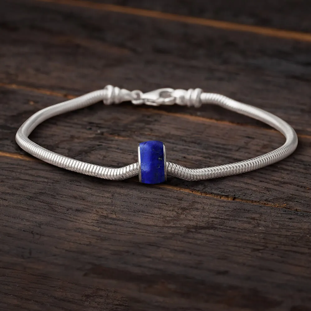 Blue Charm Bead Bracelet