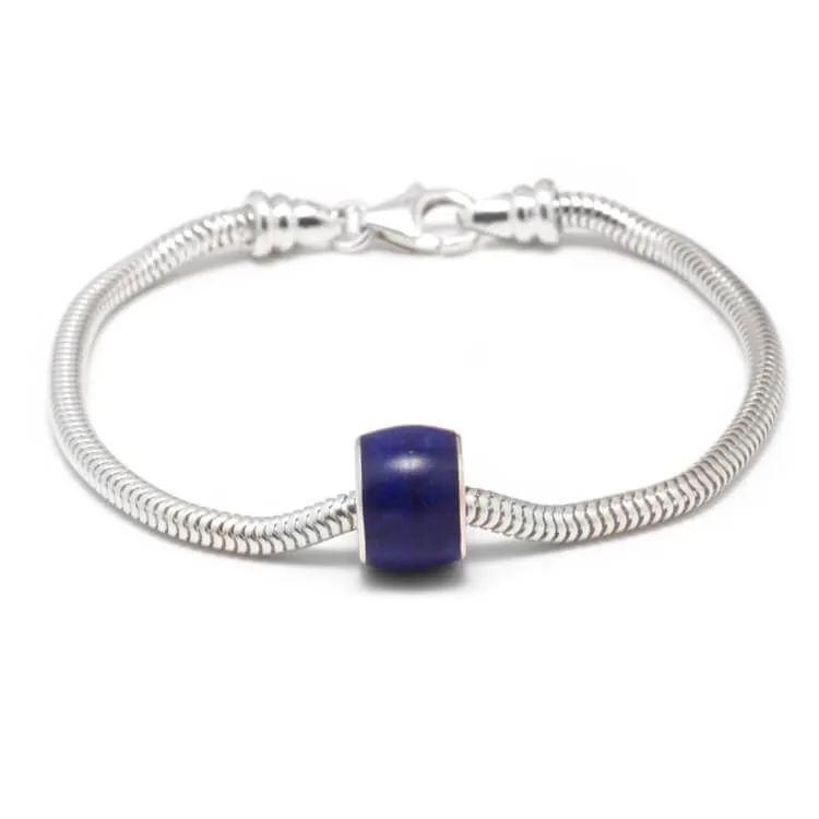 Blue Charm Bead Bracelet