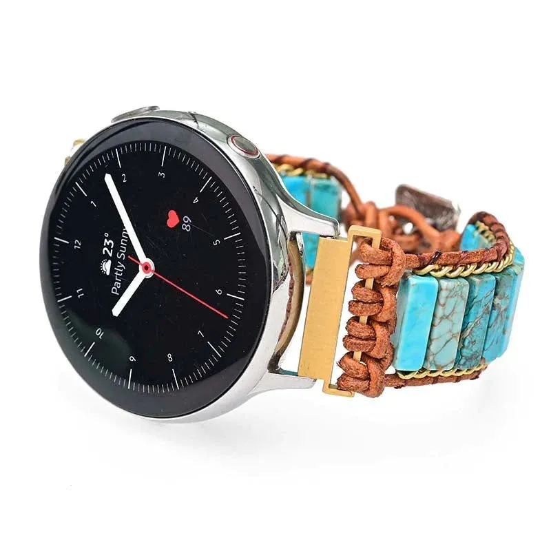 Bracelet Montre Native Turquoise pour Samsung Galaxy ou Garmin