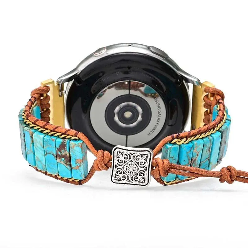 Bracelet Montre Native Turquoise pour Samsung Galaxy ou Garmin