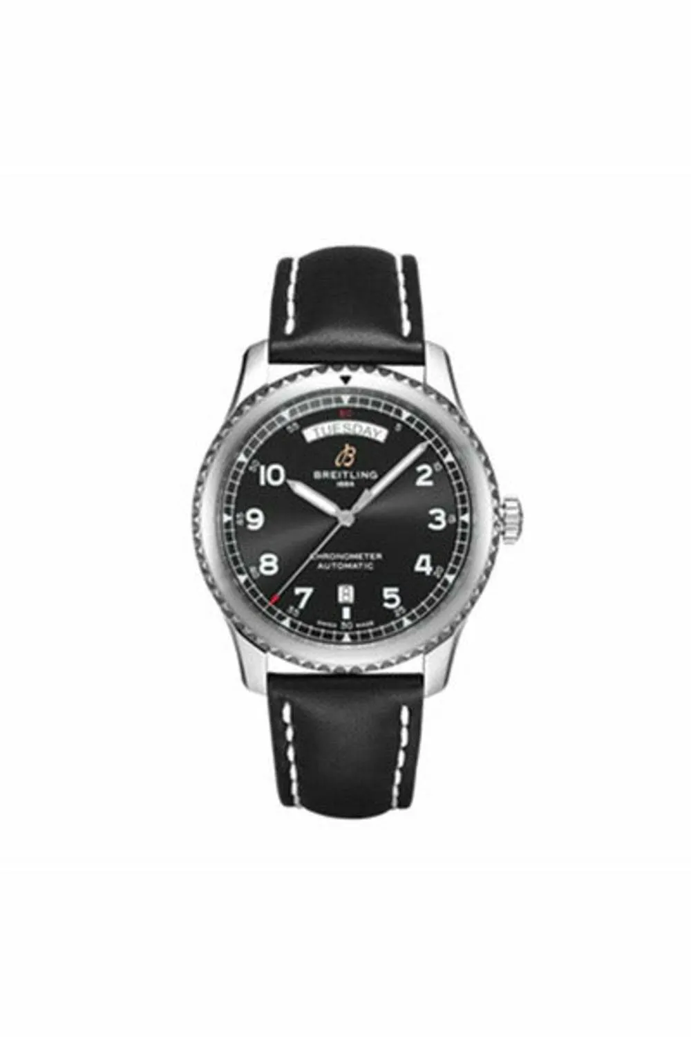 breitling aviator 8 automatic day date 41mm men's watch ref. a45330101b1x1