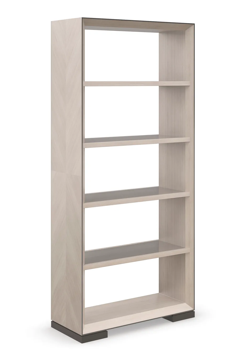 Bronze Glass Shelf Bookcase | Caracole High Rise