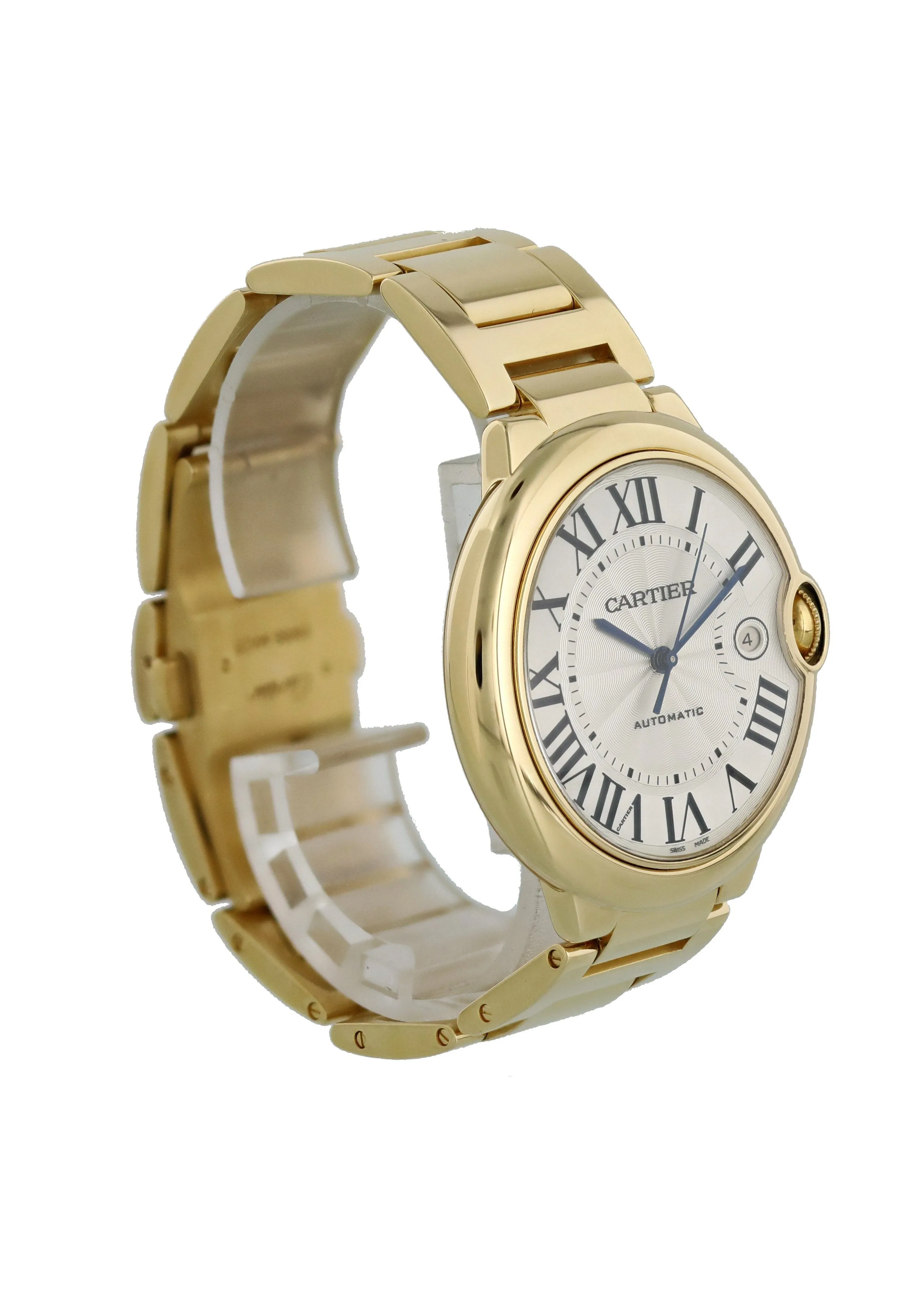 Cartier Ballon Bleu 2998 18k Yellow Gold Mens Watch