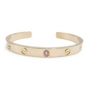 Cartier Open Love Pink Sapphire Bracelet K18PG