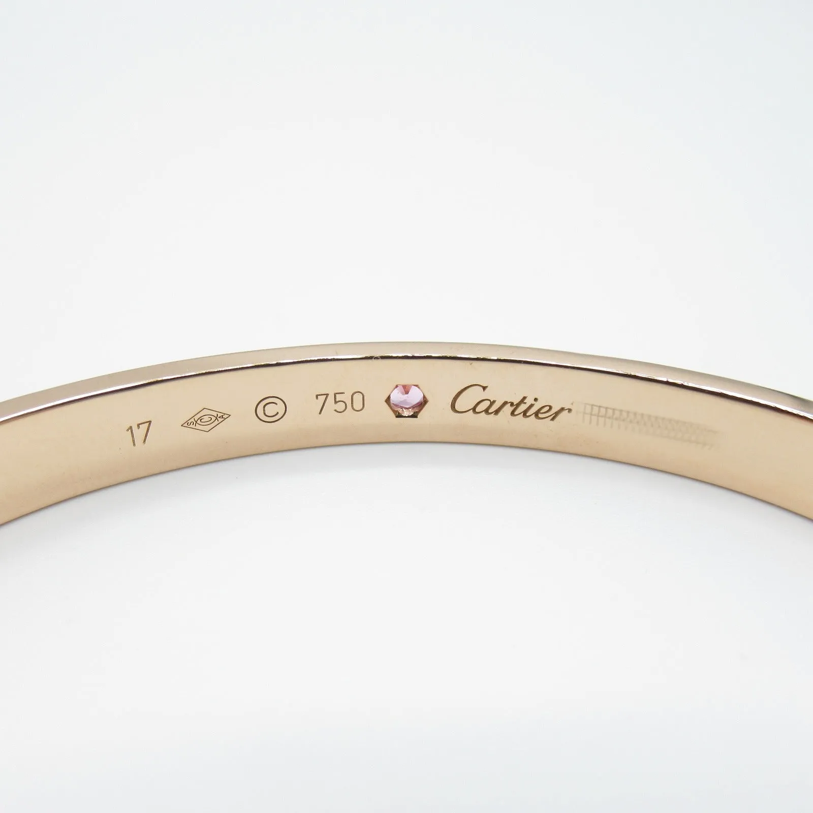 Cartier Open Love Pink Sapphire Bracelet K18PG