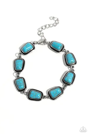 Chasing Canyons - Blue Bracelet - Paparazzi Accessories