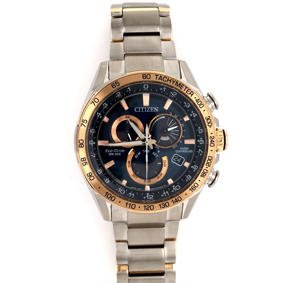 Citizen Stainless Steel Two-Tone PCAT Chronograph CB5916-59L
