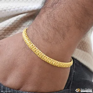 Cool Design Gold Plated Link Bracelet for Men - Style D492