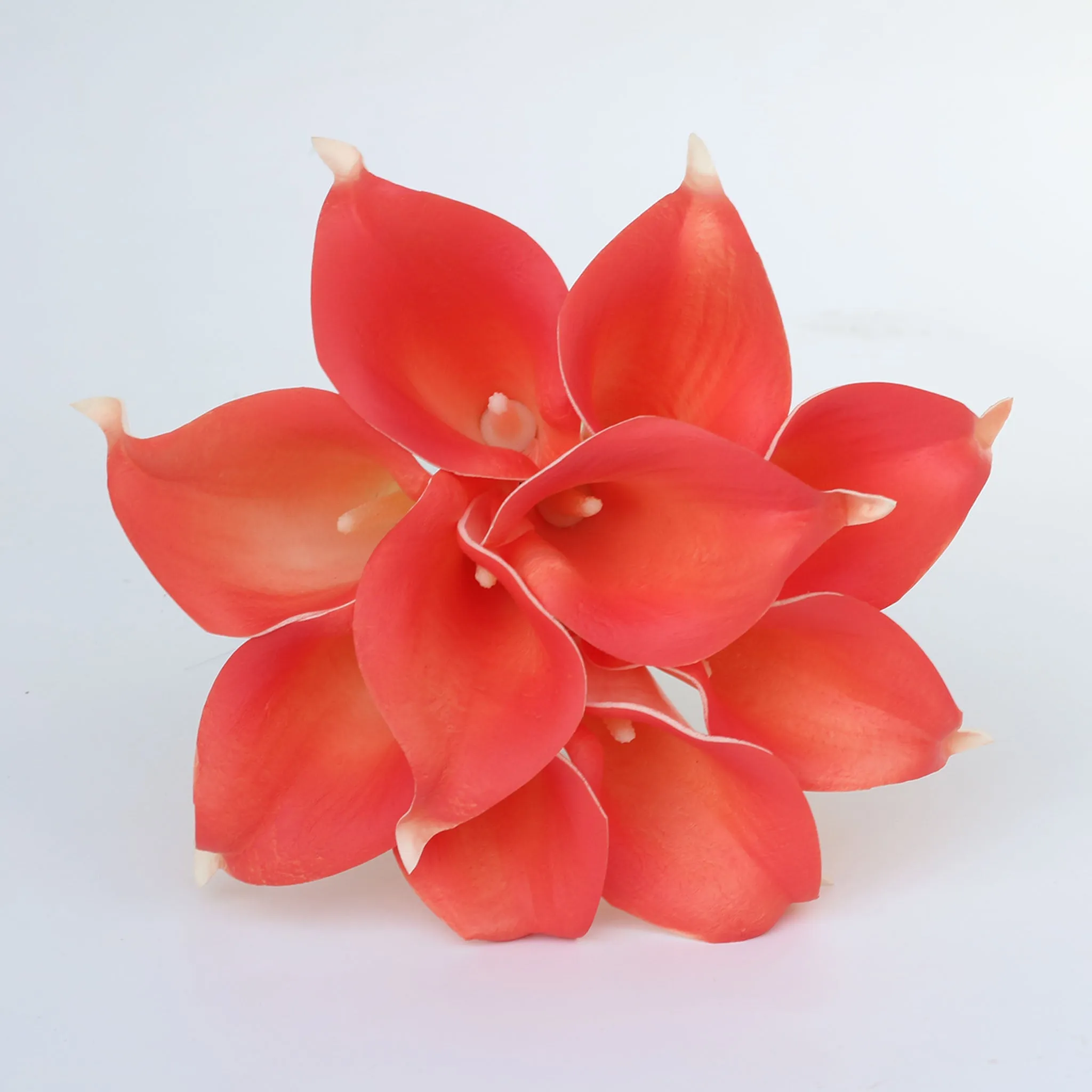 Coral and Navy Wedding Flowers Bridal Bridesmaids Bouquets Corsages