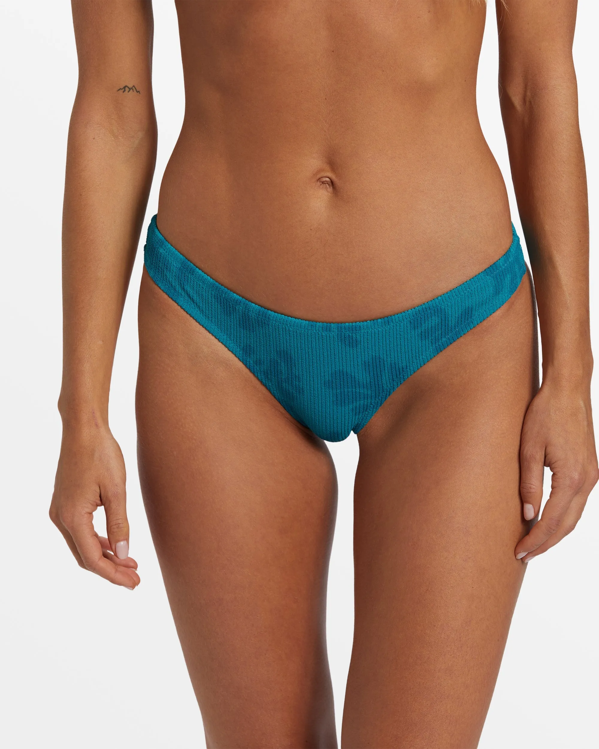Coral Gardeners Cocoa Low Waist Bikini Bottoms - Emerald Green