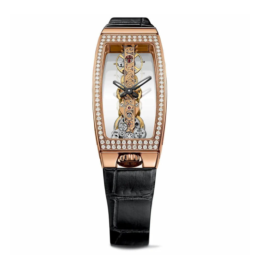 Corum Golden Bridge Miss Rose Gold Diamonds Watch B113/00824