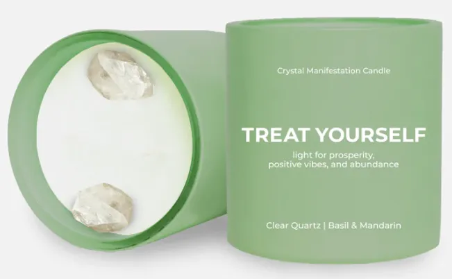 Crystal Manifestation Boxed Candle