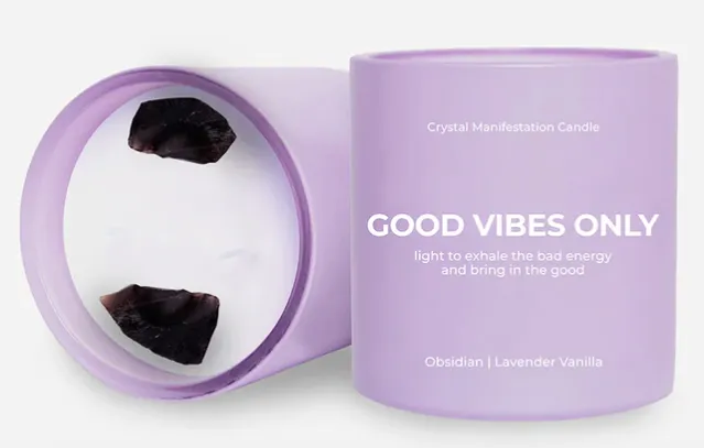 Crystal Manifestation Boxed Candle