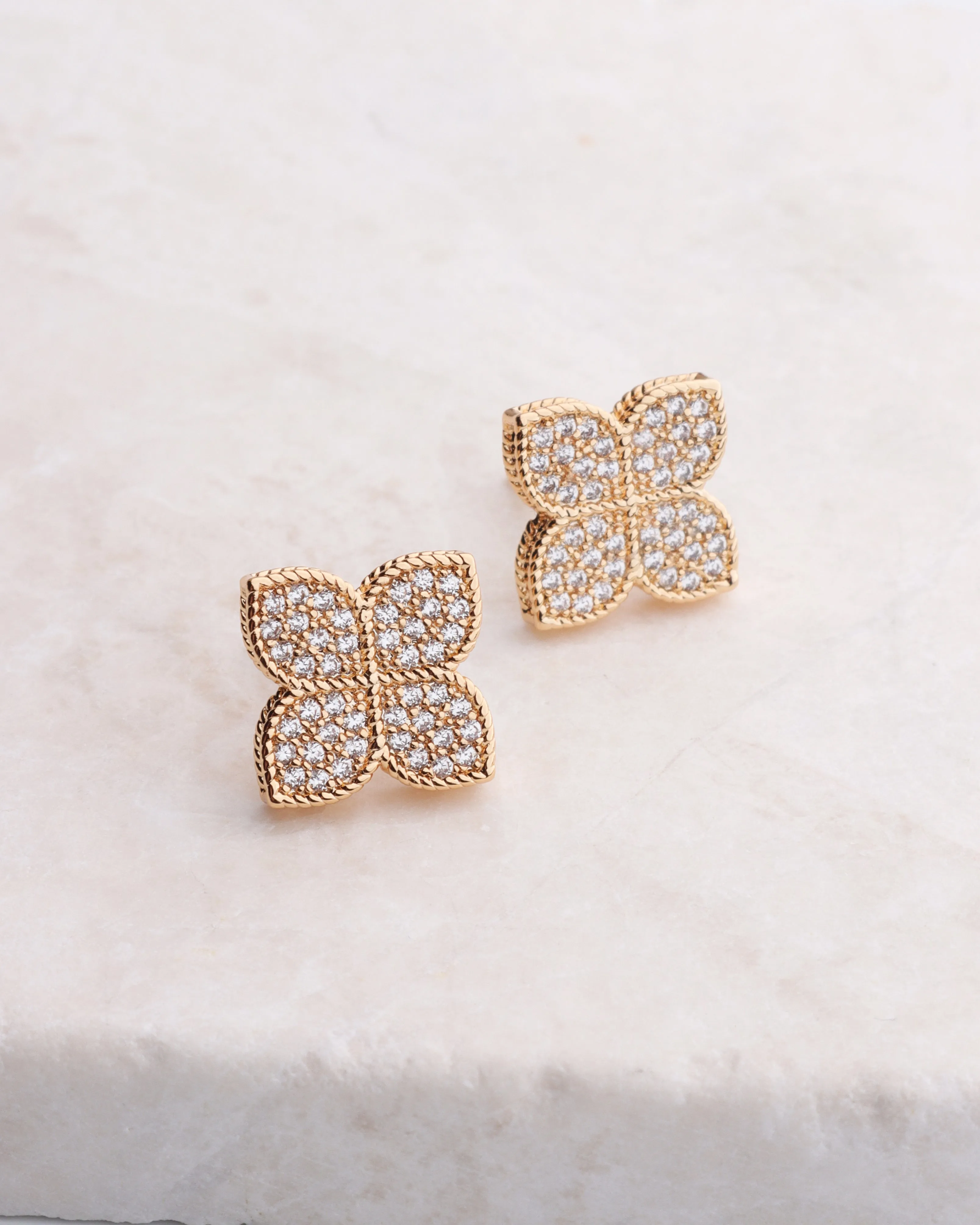 CZ Clover Stud