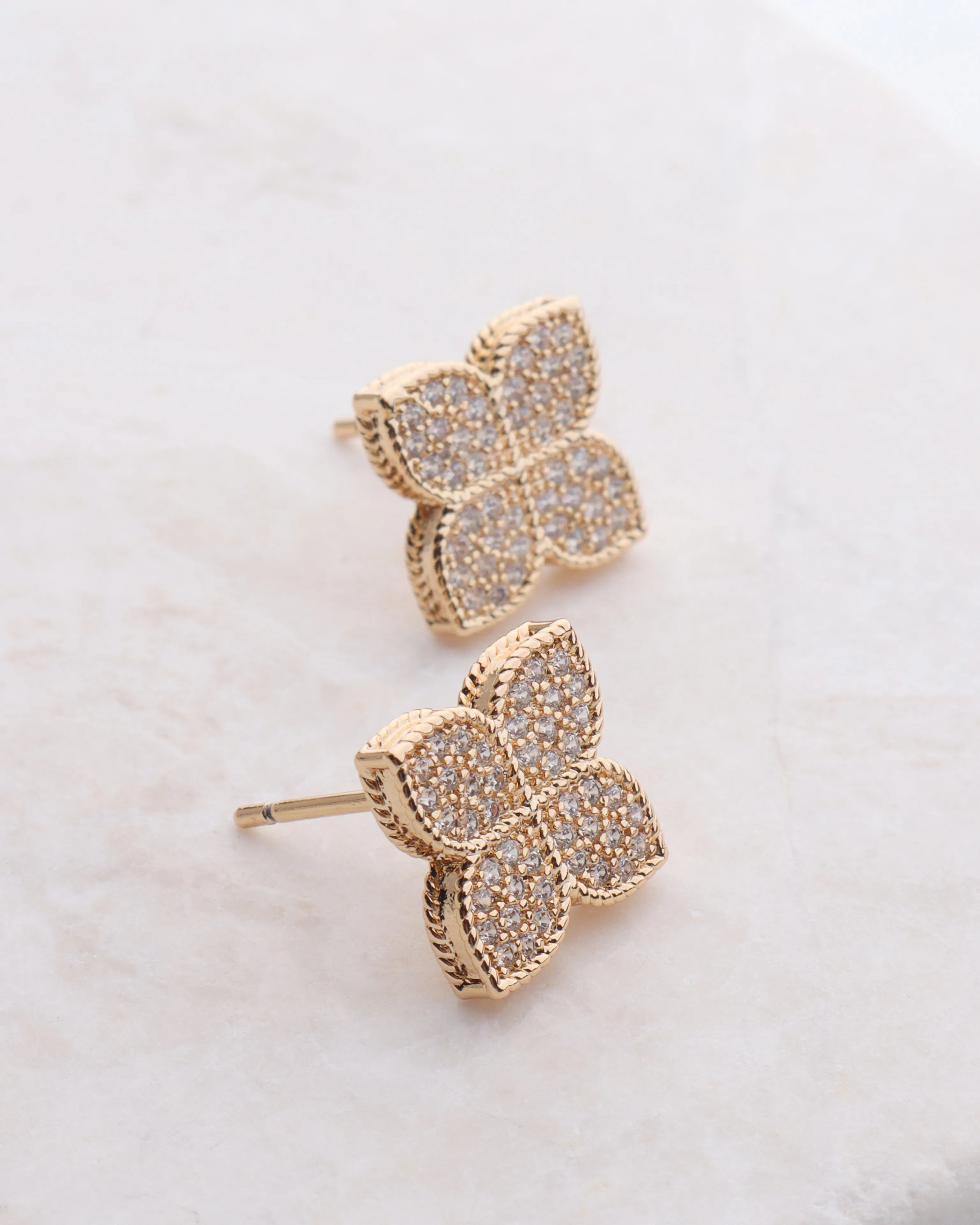 CZ Clover Stud