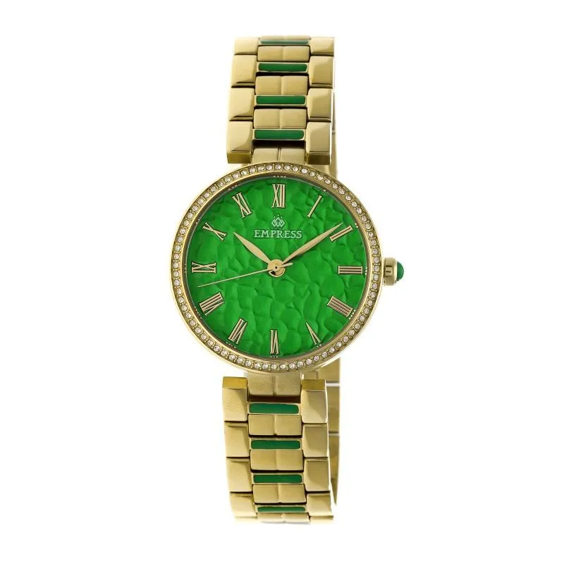 Empress Catherine Automatic Hammered Dial Bracelet Watch