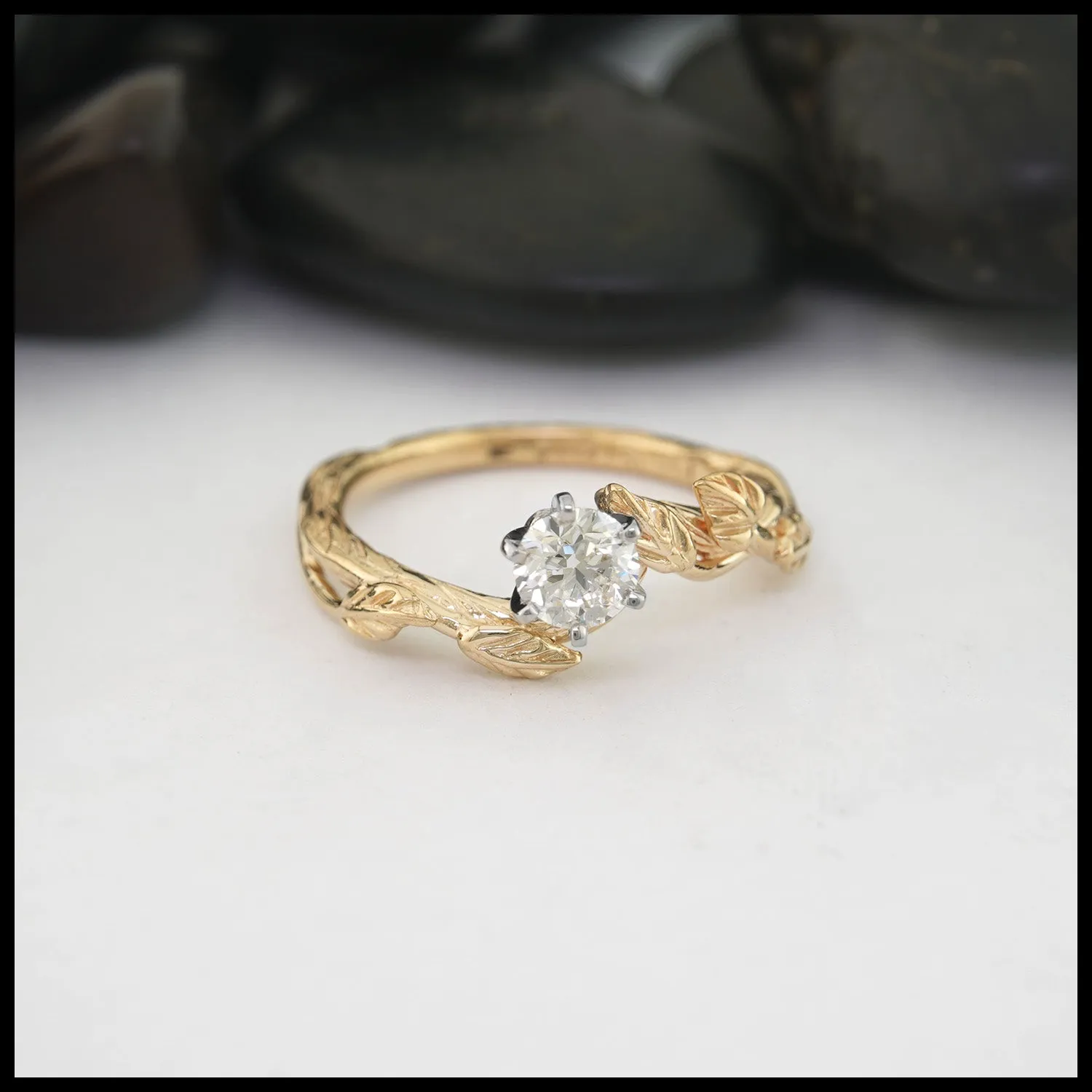 Entwined Engagement Set in 14K Yellow Gold