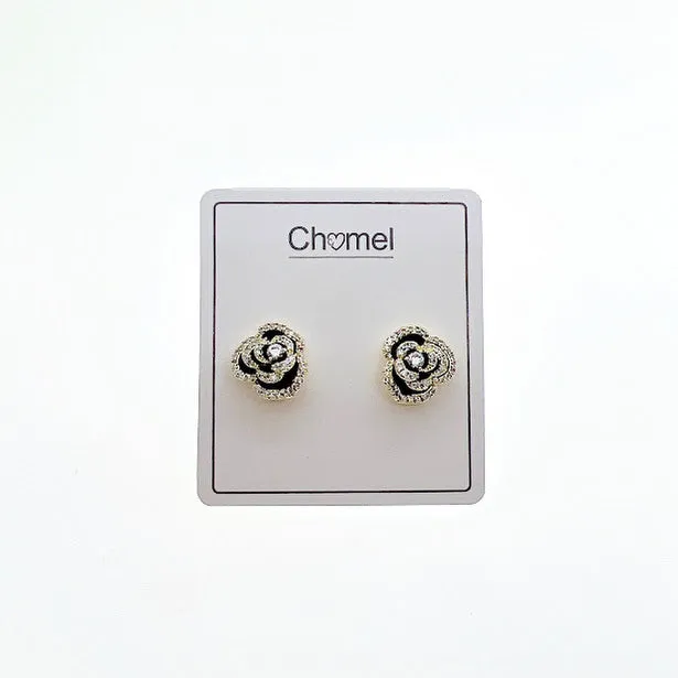 Flower Cubic Zirconia Earrings