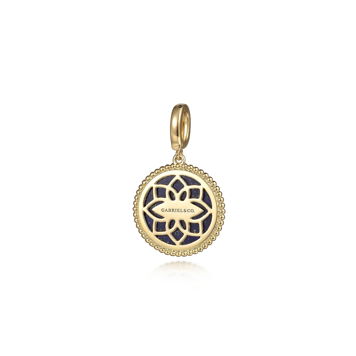 Gabriel & Co. Yellow Gold Lapis Pendant PT6617Y4JLP