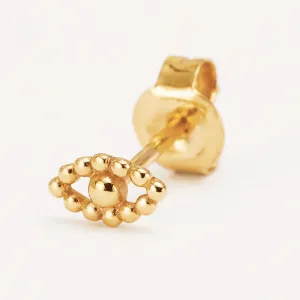 Gold Blessing Eye Stud Earring