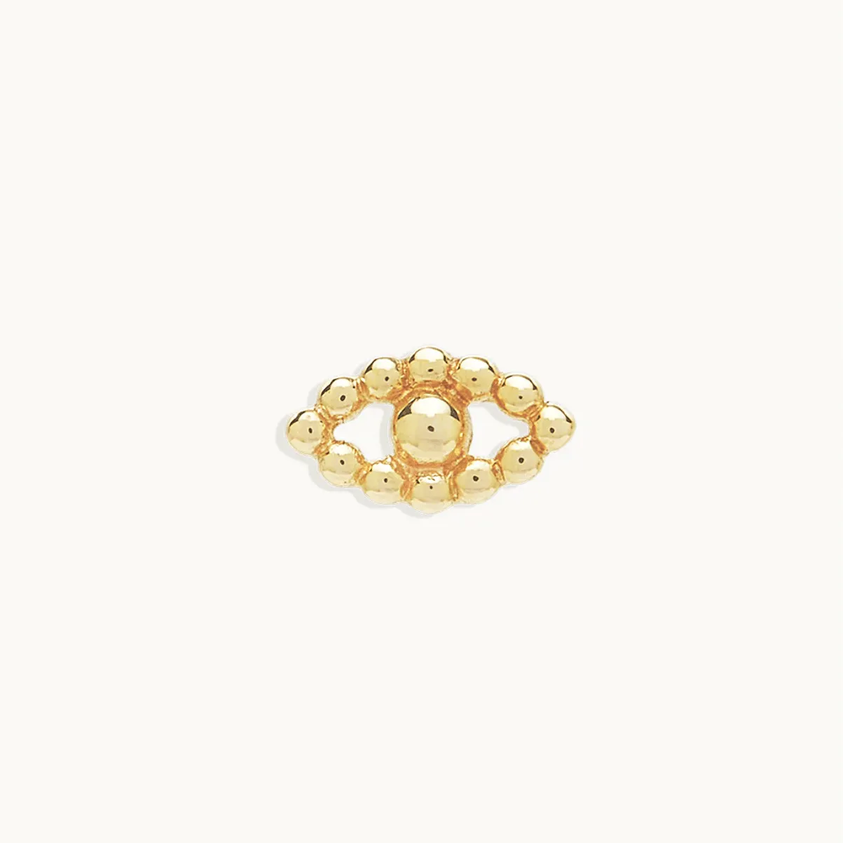 Gold Blessing Eye Stud Earring