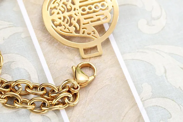 Gold or Silver Hamsa Hand Charm Bracelet