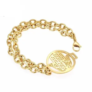 Gold or Silver Hamsa Hand Charm Bracelet