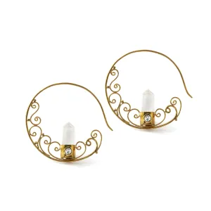 Grande Crystal Hoop Earrings