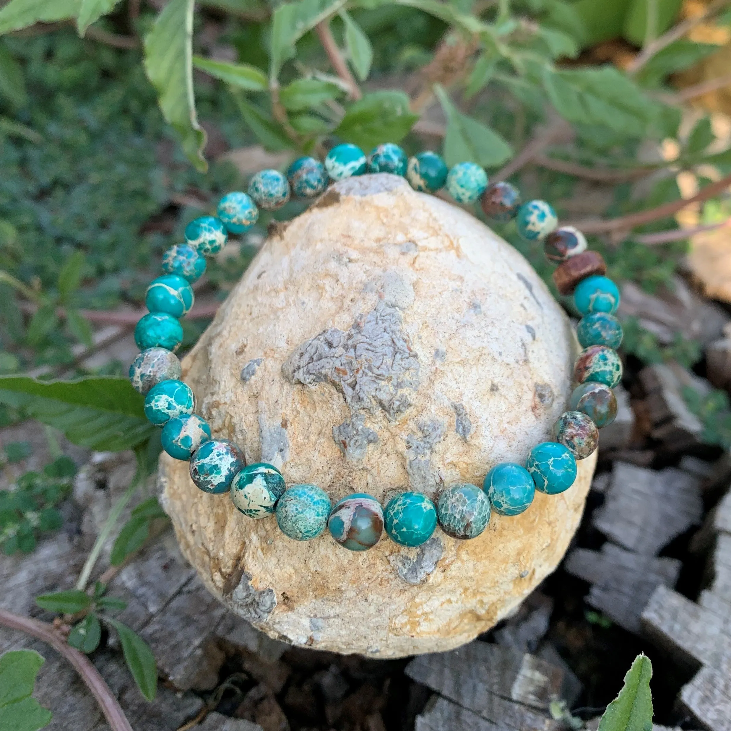 Green jasper bracelet